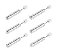 WEKADRIN 6pcs Hydraulic Silent Trash Can Dampers for Small Bins Soft Close Slow Closing Door Damper Stainless Steel Shock Absorber Replacement for Garbage Bin Lid Impact Resistance and