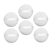 WEKADRIN 6PCS Large Round Supple Cosmetic Powder Puff for Face Makeup Soft Skin-friendly Loose Powder Applicators for Personal and Salon Use