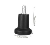 WEKADRIN 6Pcs Plug In Fixed Feet Chair Levelers Non Slip Shockproof Desk Furniture Pads for Office Chairs and Stools Protecting Floors From Scratches and Noise