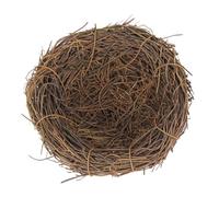 WEKADRIN 6pcs Rattan Bird Nest Decorations Woven Home and Garden Ornaments Realistic Bird Nest Props for Lawn Party Photo Shoot Craft Display