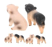 WEKADRIN 6pcs Realistic Pig Figurines for Educational Play Handpainted Farm Animal Statues in Small Stable Pig for Table Centerpieces and DIY Crafts