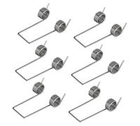 WEKADRIN 6pcs Replacement Torsional Springs for Flipping Top Trash Can Lids Springs with Elastic for Household Waste Bins Easy Tool Installation