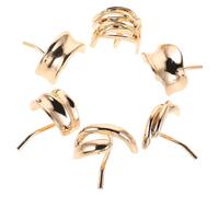 WEKADRIN 6pcs Retro Hair Accessories Metal Hair Cuffs Decorative Rings for High Ponytail Holders Clips for Long Vintage Clips for Women Women Ornament
