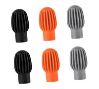 WEKADRIN 6pcs Silicone Drumstick Mutes with Holes Noise-reducing Drum Dampener Caps for Quiet Practice Soft Silent Drumstick Covers for Home Studio and Educational Use