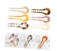 WEKADRIN 6Pcs Tortoise Shell Hair Bun Sticks Acetate Long Hair Pins for Women for Elegant Updos and Buns for Gifting Special Occasions