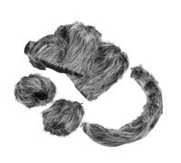 WEKADRIN 6pcs Wolf Headband Suit Animal Ears Costume Animal Ears Headbands for Women Party Costume Wolf Cosplay Prop Adult Furry Hairband Cosplay Tail Prop Plush Fabrics Grey