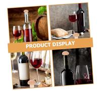 WEKADRIN 6pcs Wooden Mushroom Wine Bottle Stoppers Wine Corks Reusable Bottle Plugs for Sealing Freshness for