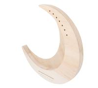 WEKADRIN 7 String Moon Shaped Lyre Harp Wooden Body Portable Harp Instrument for Beginners DIY Assembly and Painting Music with Smooth Edges Safe Grip