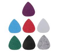 WEKADRIN 7pcs Felt Ukulele Picks Lightweight Bass Acoustic Guitar Plectrums Colorful Music Instrument Accessories for Electric Classic Stringed Instruments