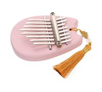 WEKADRIN 8-key Mini Kalimba Thumb Piano for Beginners and Kids, Portable Acrylic and Steel Bear-shaped Finger Piano with Pure Sound Quality, Cute Pink Musical Instrument for Interactive