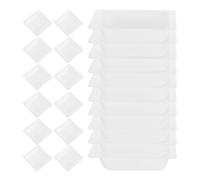 WEKADRIN 80pcs Small Plastic Lab Weighing Boats Nonstick Weighing Dishes for Powder Liquid Samples Portable Laboratory Scale Trays for Research Teaching Clinical Use