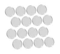 WEKADRIN 80pcs Transparent Single Coin Capsules Clear Round Plastic Coin Holders with Crescent Lid for Collectors Compact Storage Boxes for Display and Protection