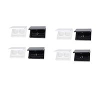 WEKADRIN 8pcs Cosmetics Storage Box Eye Shadow Organizers Matte Eyeshadow Palette Sleek Eye Shadow Container Black