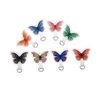 WEKADRIN 8pcs Detachable Phone Strap Tabs with Cartoon Patterns Replacement Patch for Cell Phone Lanyards and Wrist Straps Handsfree Mobile Tether Attachment for Travel Work Leisure