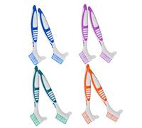 WEKADRIN 8pcs Double-Sided Denture Cleaning Brush Toothbrush Cleaning Brush False Teeth Tool Gum Denture Hard Teeth Cleaner False