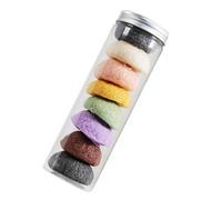 WEKADRIN 8PCS Facial Sponge Puff Set with Aloe Green Shell Shapes, Natural Exfoliating Skin Cleansing Sponges for Gentle Face Massage and Daily Use