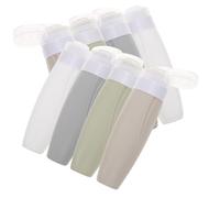 WEKADRIN 8pcs Leakproof Silicone Travel Toiletry Bottles Refillable Lightweight Containers for Shampoo Conditioner Body Wash Leak-resistant Travel Containers for Camping Business Trips