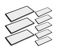 WEKADRIN 8pcs Magnetic Refrigerator Notepads Each Lined Planner Memo Pads with Full Magnetic Back for Grocery Lists Meal Planning Household Office Use and Stylish Black Design