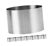 WEKADRIN 8pcs Stainless Steel Cake Rings Diameter Heat-Resistant Mousse and Pastry Baking Molds with Smooth Edges for Individual Portions Non-Stick Round Cooking Rings for Home Desserts