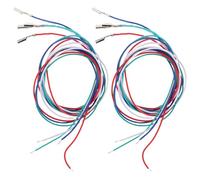 WEKADRIN 8pcs Turntable Cartridge Connection Wires Phono Headshell Leads Vinyl Player Audio Cables 350mm Red White Blue Green for DJs and Vinyl Enthusiasts