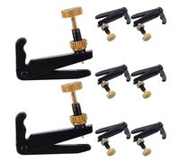 WEKADRIN 8pcs Violin Fine Tuners for Violin Metal String Adjuster Easy Installation Improve Sound Quality for Musical Instrument