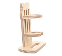 WEKADRIN Adjustable Bamboo Hamster Water Bottle Holder Stand for Small Pets Like Rabbits Mice Gerbils Easy to Install Decorative Rack Non-fading Material Cage Accessory