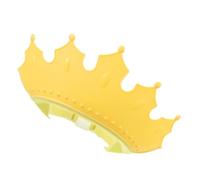 WEKADRIN Adjustable Cartoon Bathing Hat for Soft Shampoo Cap Protecting Eyes and Ears Comfortable Fit for Boys and Shower Accessory Yellow Crown Design