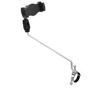 WEKADRIN Adjustable Clarinet Lyre Phone Mount for Woodwind Instruments Portable Metal Holder with Long Arm for Secure Music Sheet Viewing Compatible with Various Smartphones for Practice