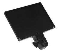 WEKADRIN Adjustable Mic Stand Shelf with Clamp Buckle Lock Raised Edge Tray Holder Compatible with Microphone Music Speaker Stands Phone Tripods for Live Streaming Karaoke Concert