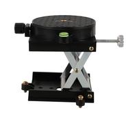 WEKADRIN Aluminum Alloy Lift Table Stand Adjustable Height Leveling Machine Lift Platform Portable Lab Jack with Rotation for Precise Laboratory Support and Stable Workstation