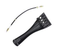 WEKADRIN Aluminum Alloy Violin Tailpiece with Fine Tuners and Tailgut Cord Instrument Accessory for Violins Easy to Install Replacement Part for Broken Old Tailpieces