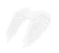 WEKADRIN Angel Wing Prop White Performing Decoration with Elastic Strap Handmade Cosplay Adornment for Christmas Stage and Party Use