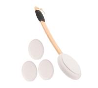 WEKADRIN Anti-slip Back Moisturizer Applicator with Replacement Sponge Heads Handheld Lotion Brush for Easy Application Back Gentle Comfortable Use for Bathing and Cream Putting