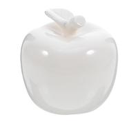WEKADRIN Apple Ceramic Ornament Glazed Porcelain Christmas Decoration Apples Color Rustic Sculpture Centerpiece Artificial Fruit Merry Small Fake Simulate Object White Ceramics