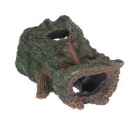 WEKADRIN Aquarium Rock Cave Resin Hiding Decor for Fish Shrimp Cichlid Betta Tank Shelter with Realistic Trunk Design Safe Low Maintenance Habitat