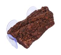 WEKADRIN Aquatic Turtle Tank Accessories Turtle Basking Platform with Strong Suction Cups Height Tortoise Resting Playground with Natural Bark Texture