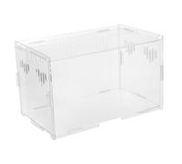 WEKADRIN Assembled Acrylic Reptile Breeding Box Transparent Terrarium Feeding Container for Lizards Snakes Geckos Safe and Easy to Clean