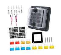 WEKADRIN Automotive Fuse Block Distribution Box with Atc Fuses Sealed Battery Terminal for Off Road Rv Boat Vehicles Replacement Organizer