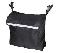 WEKADRIN Bag for Wheelchair Nylon Waterproof with Hanging Large Capacity and Clip On/Off Straps, Black Storage Pouch Scooter Mobility Device Accessories