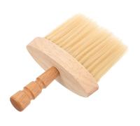 WEKADRIN Barber Brush Neck Duster with Wooden Handle, Hard Wave Hair Cleaning Brush for Men's Shaving and Salon Haircut, Manual Barber Supplies for Professional Use