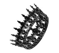 WEKADRIN Baroque Black Rhinestone Tiara Crown Lightweight Alloy Wedding Headband for Bride Prom Halloween Party Queen Princess Birthday Pageant Accessory