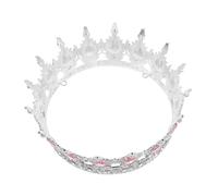 WEKADRIN Baroque Rhinestone Wedding Crown Alloy Bridal Tiara Headband Comfortable Lightweight Bride Hair Accessory with Crystal Detailing for Glamour