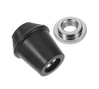 WEKADRIN Bass Drum Threaded Rubber Feet Replacement with Lock Nut Anti-slip Drum Pad Tips for Floor Tom Legs Percussion Accessories and Stability