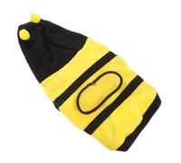 WEKADRIN Bee Cosplay Dog One-piece Clothes Four-leg Pet Costume Yellow Black S for Dogs Comfortable Funny Outfit for Outdoor Activities and Photos