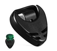 WEKADRIN Black Guitar Pick Holder Case with Adhesive Back Hard Storage for Acoustic Electric Guitar Bass Ukulele Spring-Loaded Secure Plectrum Organizer Holds Picks for Practice and
