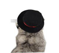 WEKADRIN Black Pet Hat Costume Supplies for Dogs and Cats Stylish Gentleman Top Hat for Holiday Parties Christmas and Halloween Accessories Easy to Wear and Comfortable Design