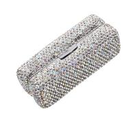 WEKADRIN Bling Rhinestone Lipstick Holder Case Mirror for Travel Makeup Organizer Storage Box