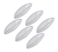 WEKADRIN Boat-Shaped Aluminum Egg Tart Mold Mini Tart Pan Baking Moulds Anodized Alloy Dessert Cake Baking Tray Set for Home Kitchen 6pcs Bakeware for Birthday Christmas Wedding