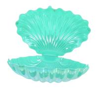 WEKADRIN Box Bearer Card Display Candy Bar Seashell Decoration Jars Para Wedding Accessories Packaging Pearl Clam Shell Container Prop Explosion Bag Cake Treasure Ring Holder Pp Green