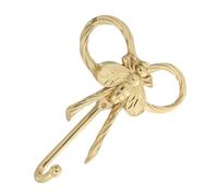WEKADRIN Brass Bee Wall Mounted Hooks Creative Hanging Rack for Clothes Bags Keys Small Coat Hangers with Stylish for Entryway Bathroom Bedroom Farmhouse Decor